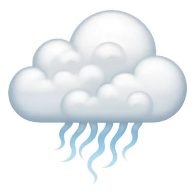 soft airy steam cloud slightly see-through sticker