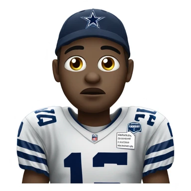 Sad Dallas cowboys fan sticker