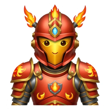 fire armored warrior sticker