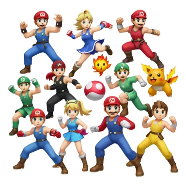 SUPER smash bros sticker