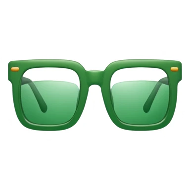 Green Square Spects. only spects. sticker