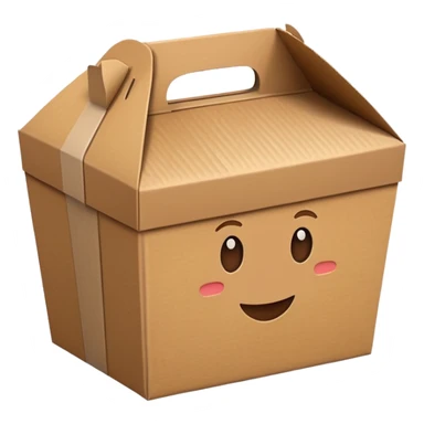 food take away box sticker