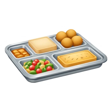 rectangle tray meal sticker