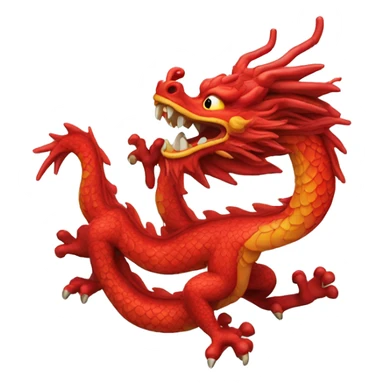 Red-Chinese-dragon sticker