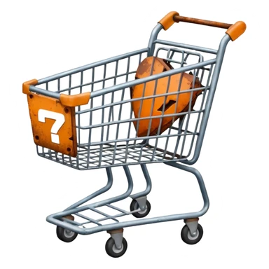 shopping cart broken sticker