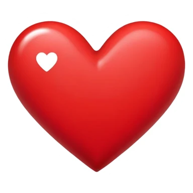 Un cœur rouge avec un I à l’intérieur du cœur  sticker