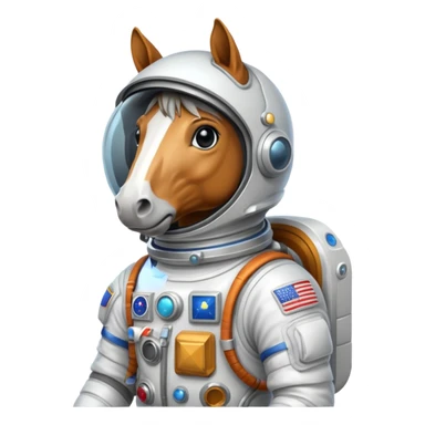 Horse in a Astronautsuit sticker