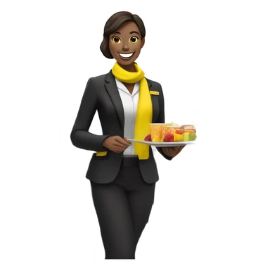 Spirit airlines  flight attendant sticker