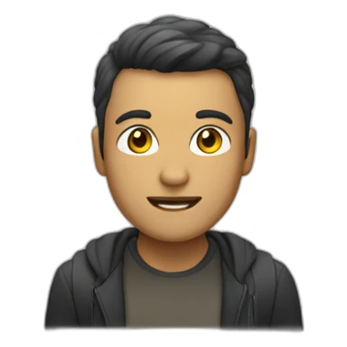 persona con una notbook sticker