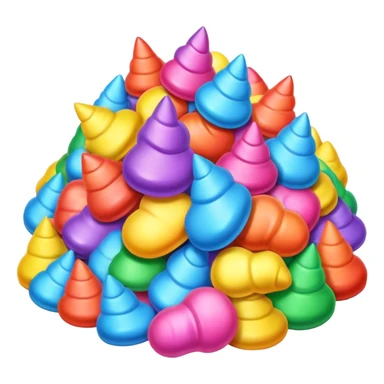 Rainbow unicorn poop sticker