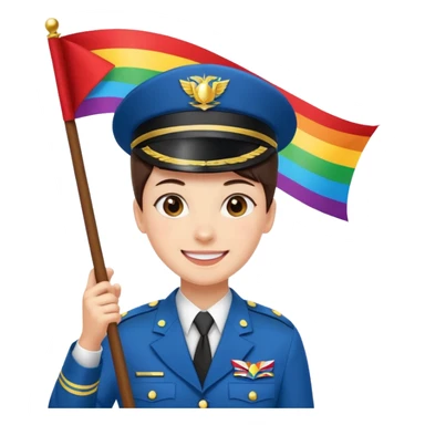 banner carrier Parade Marchers sticker