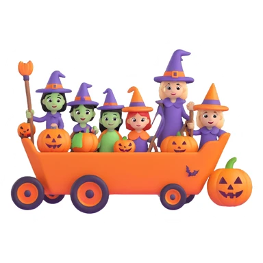 a Halloween parade sticker