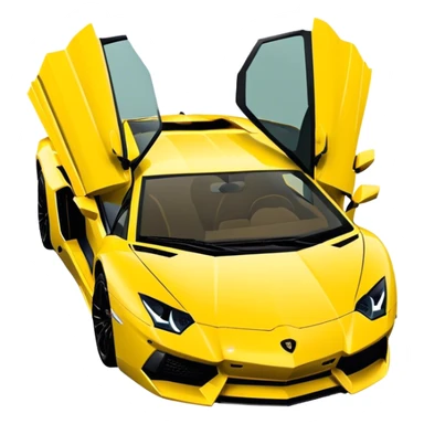 Lamborghini Aventador - Lamborghini (Model Year: 2021) (Iconic colour: Yellow) sticker