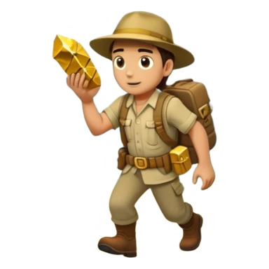 an adventure game, inspired by Uncharted 4. The design features a rugged explorer navigating through ancient ruins, with treasure and obstacles in the background. A dynamic environment with jungle, cliffs, and puzzles highlights the thrill of discovery and action. Transparent background. sticker