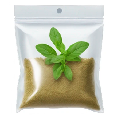 Ziploc bag with oregano sticker
