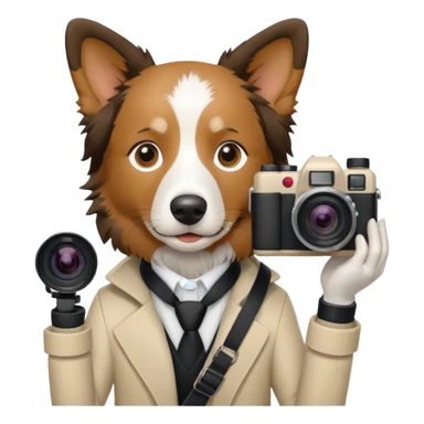 border collie fotografo sticker