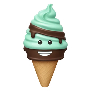 mint chocolate icecream sticker