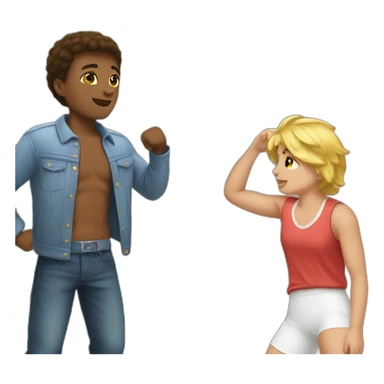 Tom boy and the champ sticker