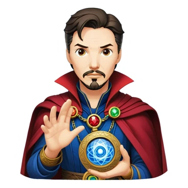 Doctor Strange with Eye of Agamotto amulet sticker