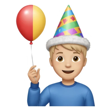 festa de aniversario menino com chapeu sticker