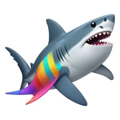 Shark dancing in dress  sticker