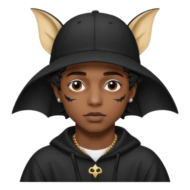 Bonnet de chauve-souris de playboi cartier  sticker