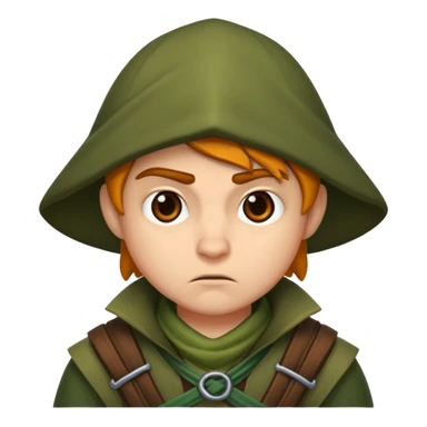 forest rogue character unimpressed stop look sticker