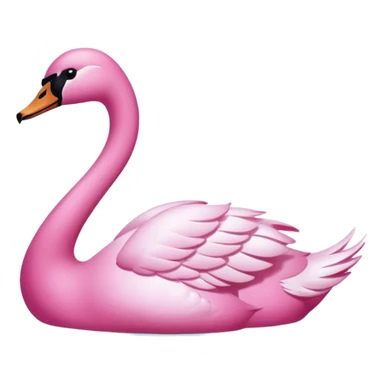 pink swan sticker
