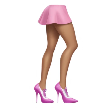 Ariana grande wearing pink purple blue Nike high heels  sticker