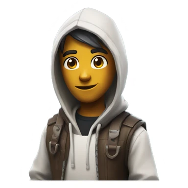 fortnite skin with hoodie sticker