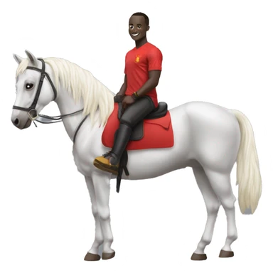 Sadio mané sur un cheval sticker