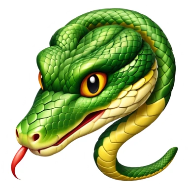 cute snake head sticker