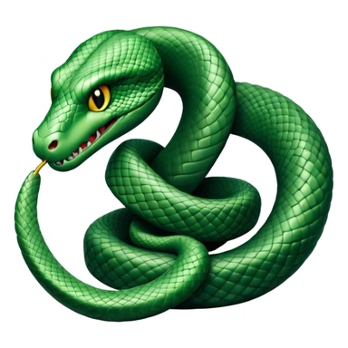 Realistic Hogwarts Slytherin snake sticker