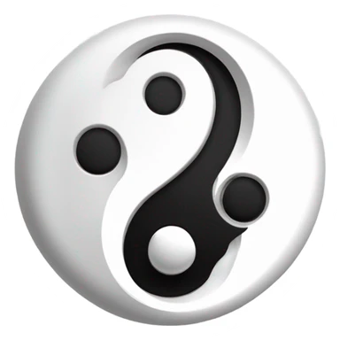 Ying yang love sticker