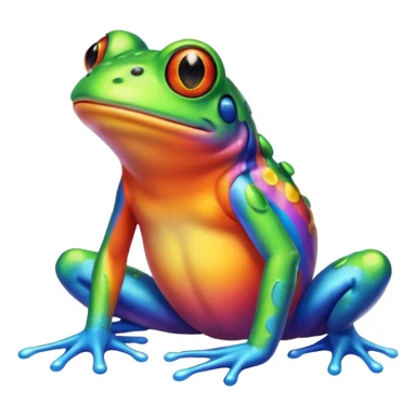 Grenouille arc-en-ciel sticker