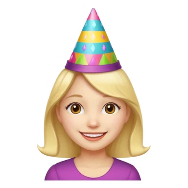 party hatted girl sticker