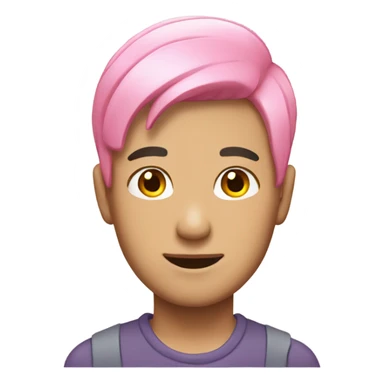 A gay Chinese man with pink hair sticker