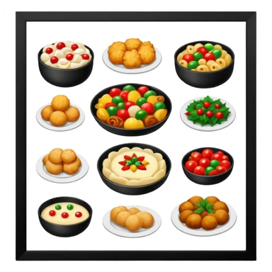 romanian christmas food types sticker