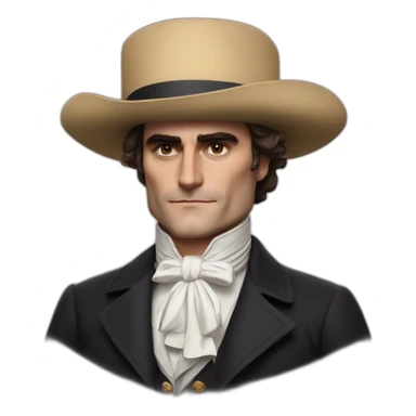 joaquin phoenix with napoleon hat on sticker