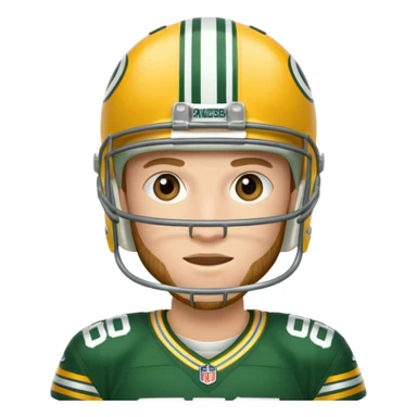 Green Bay packers player sticker