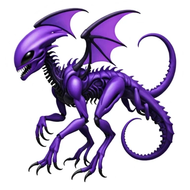 Abstract Venom-Xenomorph-Genesect-Lunala-ET-hybrid-fantasy-creature (full body) sticker