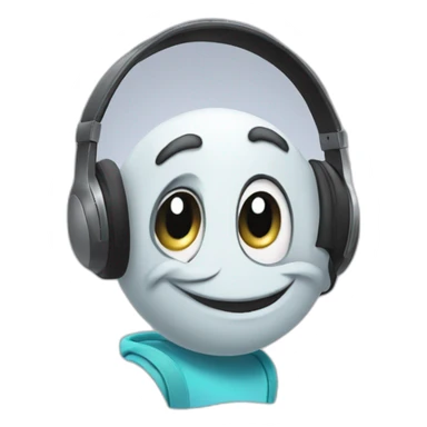 OGGY character with headphones  sticker