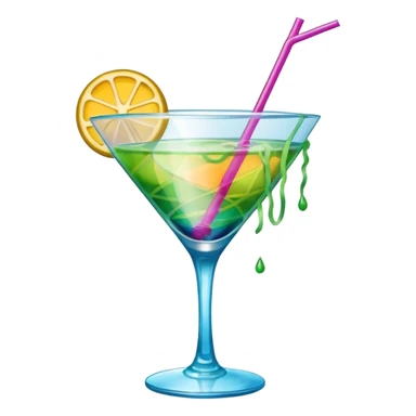 ball of yarncocktail glass sticker
