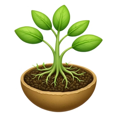 seed sprouting symbolizing growth and becoming sticker