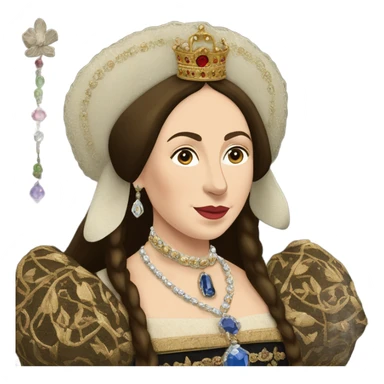 Queen Catherine of Aragon, detailed pretty sticker