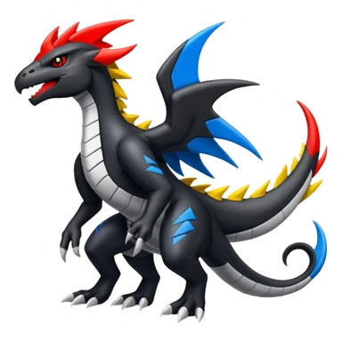 Salandit-Zekrom-Silvally-fusion (full body) sticker