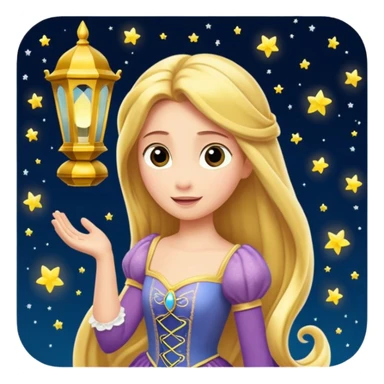 Lanterna flutuante do filme da Rapunzel sticker