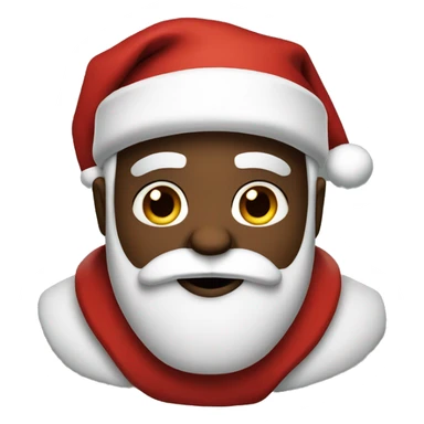 Black santa klaus sticker