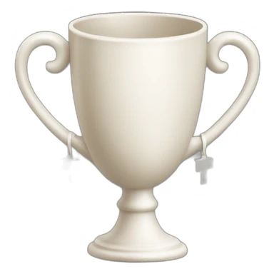 Christian cup for the winner with a cross sticker