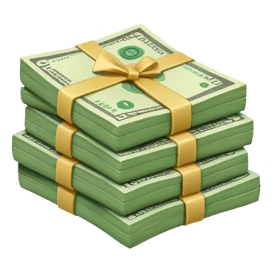 Small money stack sticker